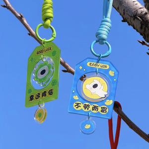 Breloques Omamori en acrylique transparent personnalisées en gros à bas prix, sac porte-bonheur avec pendentif de prière et de vœux – Fabricant - Product Image 4