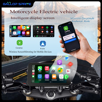 Gallop Sprite Layar Sentuh IPS 5 Inci GPS Navigasi Motor Wireless CarPlay Android Auto DVR Perekam Video 2 Kamera+TMPS