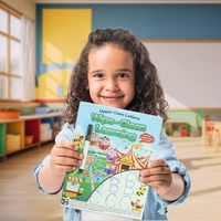 Libro de aprendizaje Wipe-Clean de letras minúsculas para preescolar