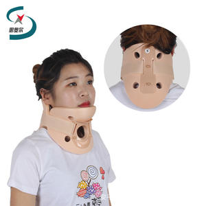 High-Polymer Rubber Foam Neck Brace for Adults Adjustable Cervical Traction Device with Rear Support and Fixation - Product Image 1