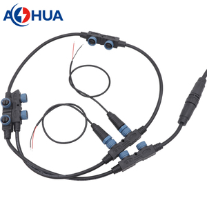 Conector de Cableado Impermeable <span class=keywords><strong>AHUA</strong></span> Personalizado, Compatible con Moldeo de Ensamblaje 1 a 2, Macho y Hembra, 2 Pines, con Certificación CE RoHS - Product Image 4