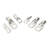 Cosses de câble en cuivre à rainures de qualité marine, extrémités de câble de batterie, cosses de câble robustes, œillets nus, bornes tubulaires, cosses de câble