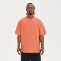 T-shirt de qualité supérieure avec logo personnalisé, t-shirt épais 100% coton pour hommes, t-shirts surdimensionnés, 280 GSM, coton épais, t-shirt uni surdimensionné