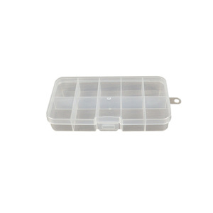 Transparent Plastic Storage <b>Box</b> 10 Compartments Rectangular PP Spare Parts Organizer <b>Tool</b> <b>Box</b> - Product Image 5