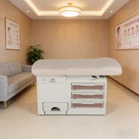 Lit d'accouchement électrique réglable Hochey Medical avec tiroirs, mobilier hospitalier, table d'examen gynécologique