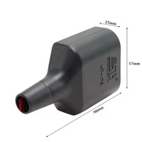 HT-175A 600V Prise de véhicule électrique de deuxième génération avec capuchon de protection Saint-Endi, pour batterie de chariot élévateur, prise en laiton à 2 broches, type BNC, ABS