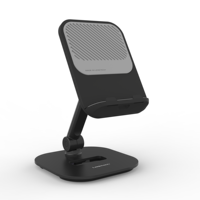 Trend Dizüstü Bilgisayar Standı Alüminyum Alaşımlı Katlanabilir Kollar Beyaz/Siyah Ayarlanabilir Döndürülebilir Tablet PC Standı Uyumlu Telefon Tablet