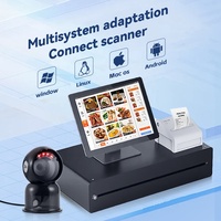 Escáner DSP 2D Manos Libres JR T62, Sin Reflejos, LED Distribuidos, Compatible con Múltiples Sistemas, Lector de Códigos QR para Bodega y Punto de Venta