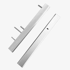 Cerradura de pestillo de llave de puerta corredera de aluminio de lujo de 300MM Cerradura ficticia de estilo de diseño moderno con y sin llave para Tailandia e India - Product Image 6