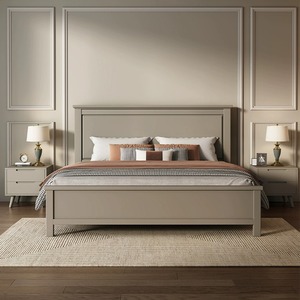 Set di Mobili per <span class=keywords><strong>Camera</strong></span> <span class=keywords><strong>da</strong></span> <span class=keywords><strong>Letto</strong></span> di Lusso, Design di Alta Gamma, Stile Antico, <span class=keywords><strong>Letto</strong></span> King Size in Legno di Betulla Massiccio per Arredamento Alberghiero - Product Image 1