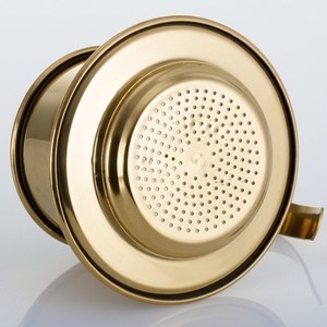 GOLD Coating <span class=keywords><strong>Filtre</strong></span> pour <span class=keywords><strong>cafetière</strong></span> vietnamienne Phin Petite <span class=keywords><strong>tasse</strong></span> portable à presse française - Product Image 6