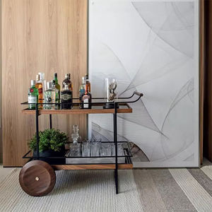ホテルおよびホームバーサービスカート屋外シドニートロリーサービングバー木製用MOYIデザイナーサービングカートバーテーブル - Product Image 4