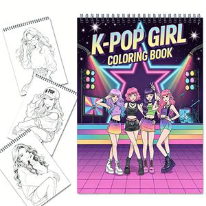 Quaderno a spirale personalizzato OEM ODM con carta spessa per fan K-Pop, forniture scolastiche, blocco da disegno all'ingrosso, regalo per San Valentino - Product Image 1