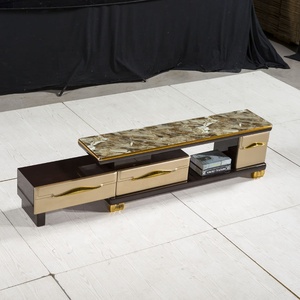 Japanese Korean Style Wall Mountedl Units Tempered Glass <strong>Led</strong> <strong>Tv</strong> <strong>Stand</strong> for Indoor - Product Image 6