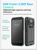 PDA Móvil Android de 5.5 Pulgadas con Escáner de Códigos de Barras 1D/2D, Lector RFID NFC, Tablet PC Resistente para Gestión de Inventario Logístico, Octa-core