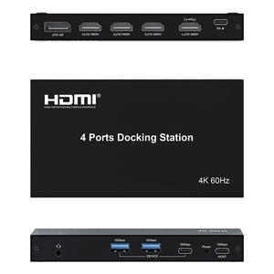 Xput Многофункциональная док-станция с 4 портами, четыре экрана, 4 К60 Гц, независимые дисплеи PD100W, Совместимость с быстрой зарядкой, MacOS - Product Image 6