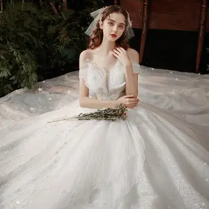 Ultimo Design donne incinte abito da sposa a vita alta grande Trail Cover Belly 2023 abiti da ballo da sposa