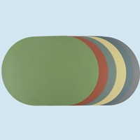 Tapis en silicone ovale couleur macaron, best-seller, pour salles à manger et cuisines, tapis résistant à la chaleur