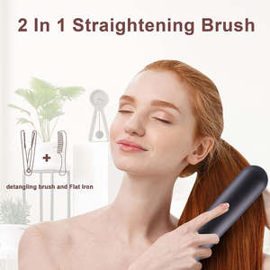 Lisseur de cheveux en caoutchouc, mini outil de coiffage ionique électrique portable rechargeable sans fil USB, qualité fantastique - Product Image 2