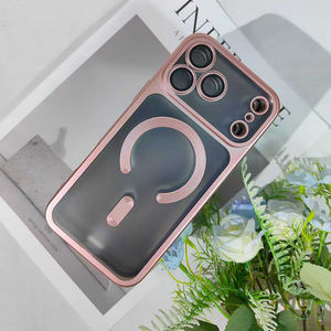 Recién lanzado para iPhone 17 Series Matte Skin-Sensitive Magnetic PC Phone Case Electroplated Transparent Lens Protection Plus - Product Image 1