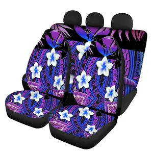 Hawaii Kanaka Maoli Copertura di Sede Dell'automobile Viola Plumeria Seggiolino Auto Universale Della Copertura Dog Pet Tappetini dei Sedili Auto Accessori Delle Signore Delle Donne regali