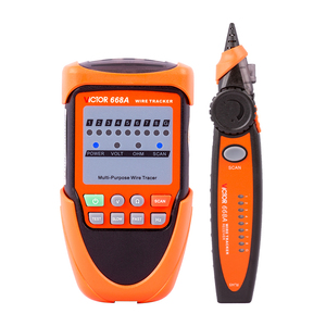 668A Network LAN RJ45 <strong>Cable</strong> <strong>Tester</strong> Wire Tracker <strong>Cable</strong> Tracer - Product Image 1