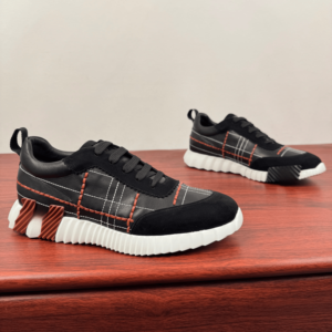 Mens Sleek Elegant Leisure Footwear Durable Vintage Material Construction <b>Supportive</b> Cushioning Impact Buffering Anti-Abrasion - Product Image 2