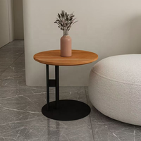 Ensemble de table d'appoint Rosegia en bois de pin massif, style Wabi-sabi, minimaliste, moderne, durable, pour salon, réception, hôtel, chambre à coucher