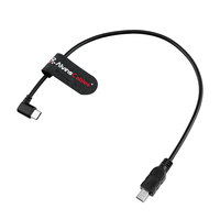 Cable de Control en Ángulo Recto Tipo-C/USBC a Mini-USB de Alvin's Cables para DJI SC2 RS2 RS3 RS3 Mini RS4, Cable Run Stop para Canon 6D