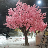 Arbres artificiels KH, cerisier en fleurs rose Sakura pour la décoration d'entreprises horticoles et de restaurants