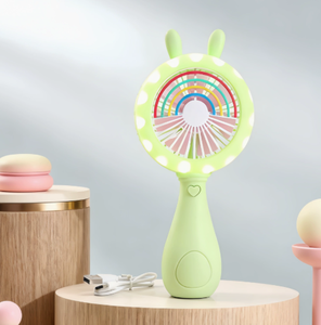Mini-ventilateur portable électrique USB rechargeable, motif lapin adorable couleur macaron, idéal pour étudiants, cadeaux et prix de festivals <span class=keywords><strong>d</strong></span>'<span class=keywords><strong>été</strong></span>, vente en gros - Product Image 6