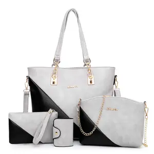 Wholesale 2023 hot-selling bag,gray mother bag PU leather ladies handbags for women.