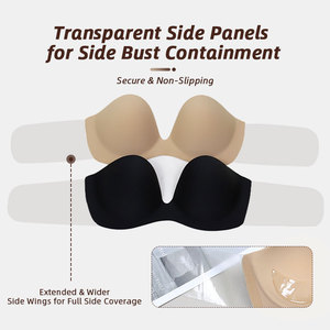 Áo ngực dán không dây, không lưng, nâng ngực, kiểu chữ <span class=keywords><strong>V</strong></span> sâu, siêu nhẹ, tạo đường cong quyến rũ cho nữ - Product Image 4