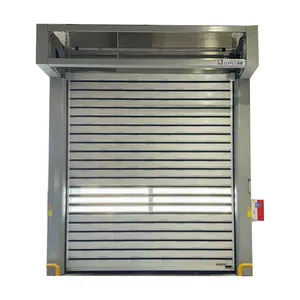 Nuevo lanzamiento 2023 Puerta de alta velocidad aislada para garaje con rodillos al por mayor puerta rápida de aleación de aluminio para estación de monitoreo de seguridad