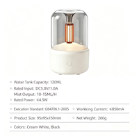 Diffuseur d'arômes intelligent tendance 2026, capacité de 120 ml avec protection d'arrêt automatique, idéal pour la décoration intérieure et les cadeaux