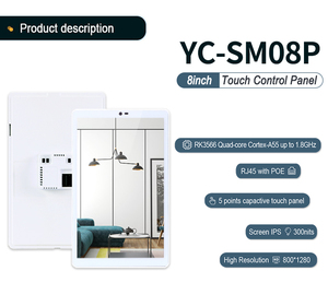 Nuovo Pannello Touch da Incasso Sunword 8 Pollici YC-SM08P RK3576 <span class=keywords><strong>4</strong></span>+32G ANDROID 14 WIFI6 POE Tablet per Controllo Illuminazione - Product Image 5