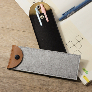 Étui à crayons multicolore personnalisable en feutre PET résistant aux chutes étui à stylos d'affaires nouveau cadeau d'école - Product Image 3