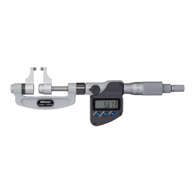 Original Mitutoyo 343-250-30 OMP-25MX Measuring Range 0-25mm Resolution 0.001mm Accuracy 0.004mm Digital Micrometers