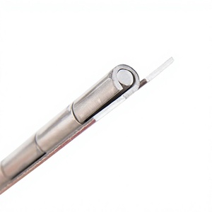 Bisagras de Piano Continuas de Acero Inoxidable de Alta Resistencia Industrial, Bisagras Invisibles para Puertas con Cierre Automático, Acabado Cepillado, 4 Tornillos - Product Image 2
