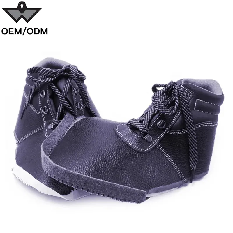Wholesale custom pu upper work shoes shoes uppers segurity waterproof safety shoe upper