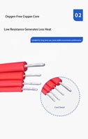 Câble en silicone AGG haute tension résistant à la chaleur 5/10/15/20/25/30/40KV 20/18/17/15/13/11/9AWG pour allumage électronique CC automobile