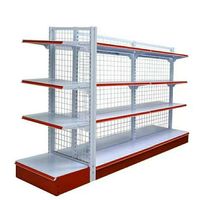 Étagères de présentation pour supermarchés, rayonnages gondoles durables en métal léger pour magasins, taille personnalisée, pour diverses marchandises