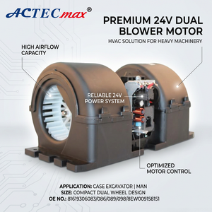 มอเตอร์เป่าลม AC 24V รถบรรทุก AC.117.1525 OE 81619306083 81619306086 81619306089 8EW009158151สำหรับกรณี escavadeira - Product Image 1