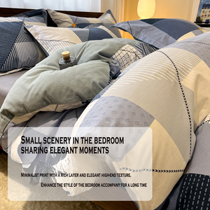 Wholesale Printed Cotton Bedding Set Woven Technics for <strong>Single</strong> Double Queen and <strong>King</strong> Beds Custom Duvet <strong>Sheets</strong> - Product Image 4