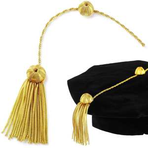 Lingotti di laurea oro frangia nappa per <span class=keywords><strong>Tam</strong></span> e tappi all'ingrosso oro filo e nappa in fili metallici - Product Image 1