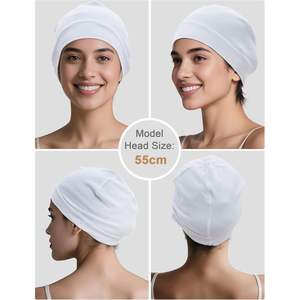 Custom Cotton Spandex Ski <b>Cap</b> Breathable Helmet Liner Sleep Hat Unisex Adult - Product Image 2