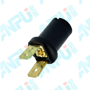 Support de lampe automobile 170790 Ba9S 989 233 pour éclairage d'instrument de camion, en plastique S10 WZL-330, à insertion droite avec noyau en cuivre - Product Image 3