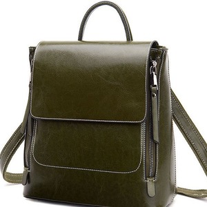 Sac à dos femme en cuir véritable Printemps 2025 – Style rétro européen et américain, idéal pour <span class=keywords><strong>l</strong></span>'école, le travail, les <span class=keywords><strong>loisirs</strong></span> et les voyages, imperméable et <span class=keywords><strong>l</strong></span>éger - Product Image 1