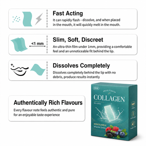 Suplemento Oral de Disolución Rápida en Oferta: Resveratrol, Colágeno, Lengüetas Orales Liposomales, Tiras de Película Fina Orales de NAD - Product Image 4