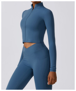 Conjunto Deportivo Transpirable para Mujer OEMO, Sujetador Deportivo Corto, Leggings de Yoga de Cintura Alta con Compresión y Bolsillos, Espalda Descubierta - Product Image 4